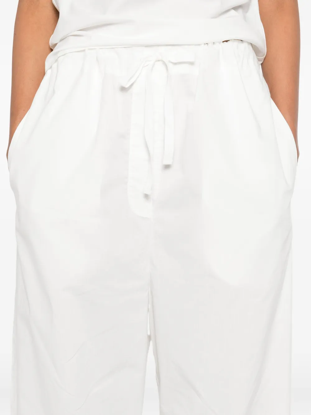 Paris Georgia Uma Drawstring Trousers In White