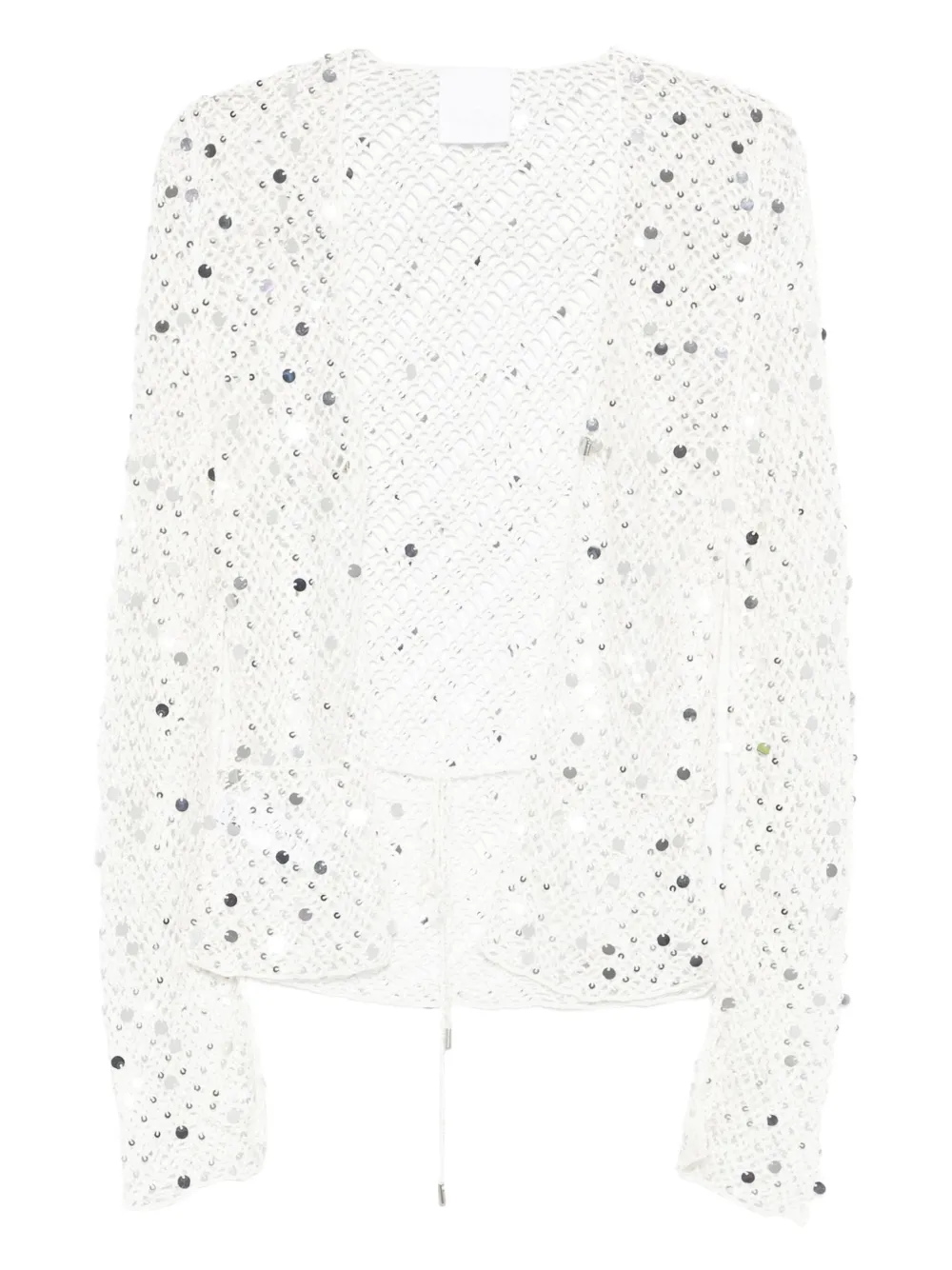 Paris Georgia Vera Sequin-embellished Top In White