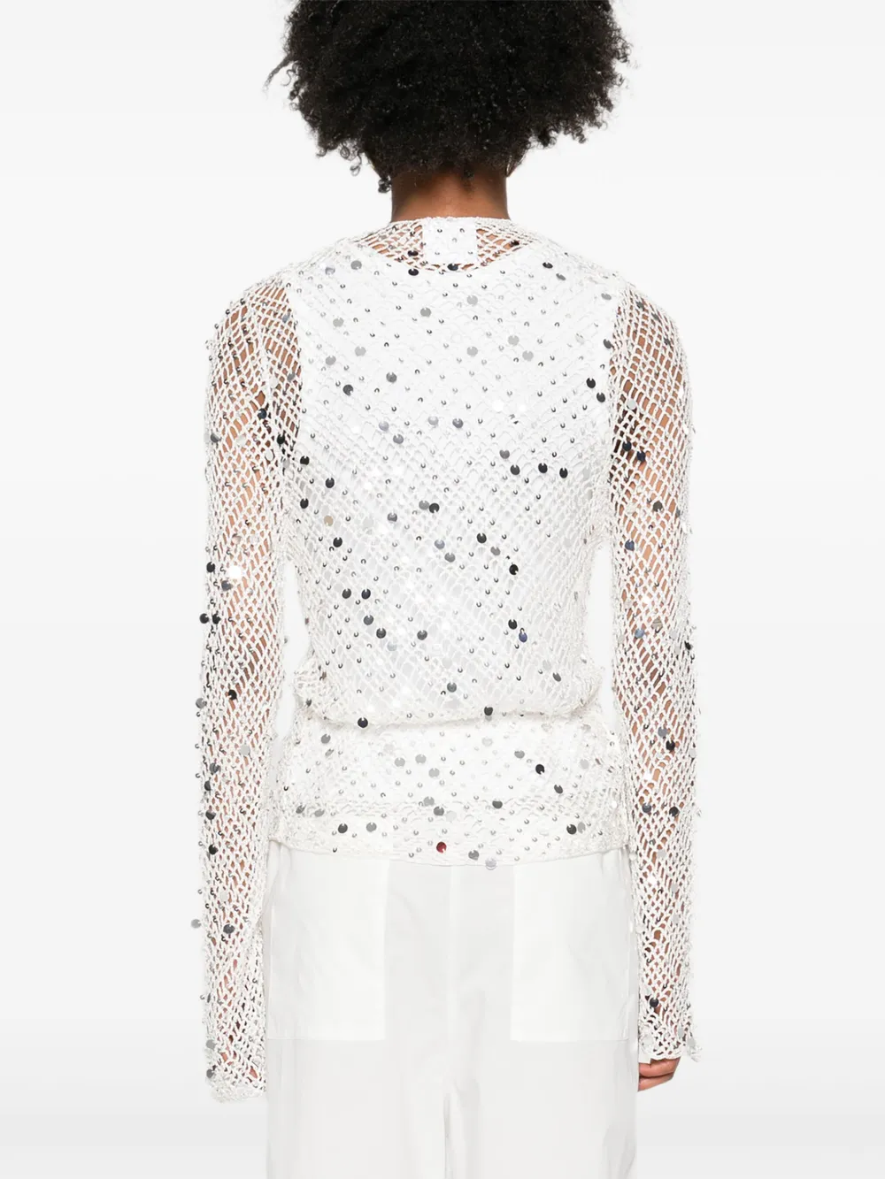 Paris Georgia Vera top met pailletten Beige