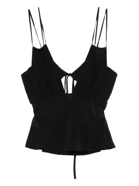 Paris Georgia Bernie tie-front silk camisole