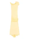 Paris Georgia Pascal asymmetrical draped dress - Yellow