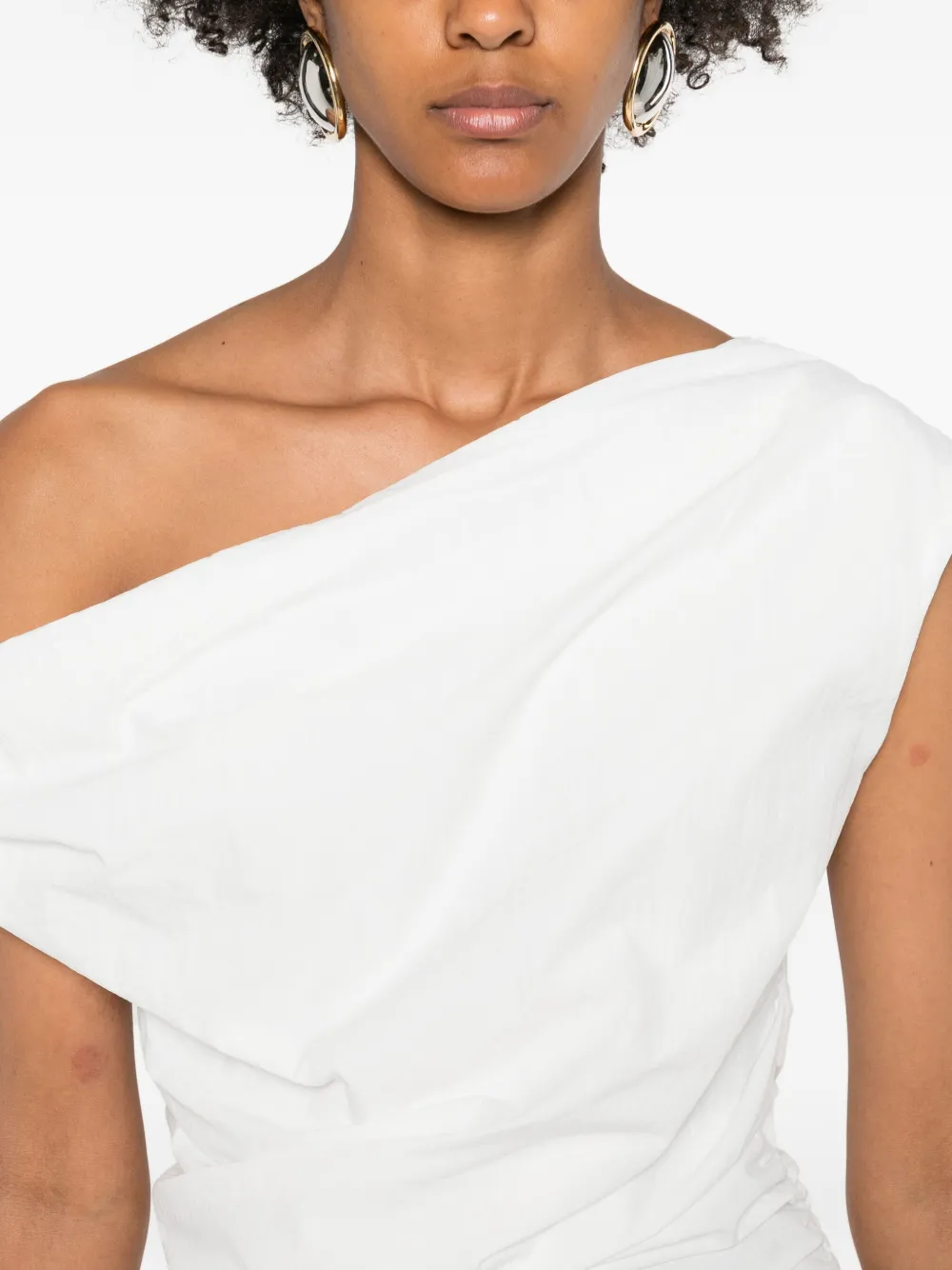 Paris Georgia Remmy mini-jurk met ruches Wit