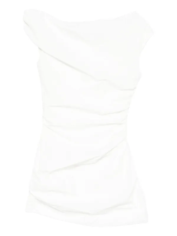 paris georgia remmy ruched crepe mini dress Paris Georgia Remmy Mini Dress in Blush