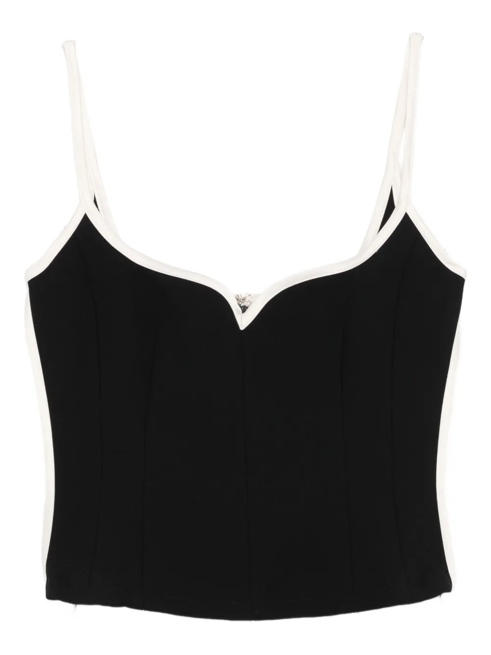 Paris Georgia Heart-shaped Top In Black