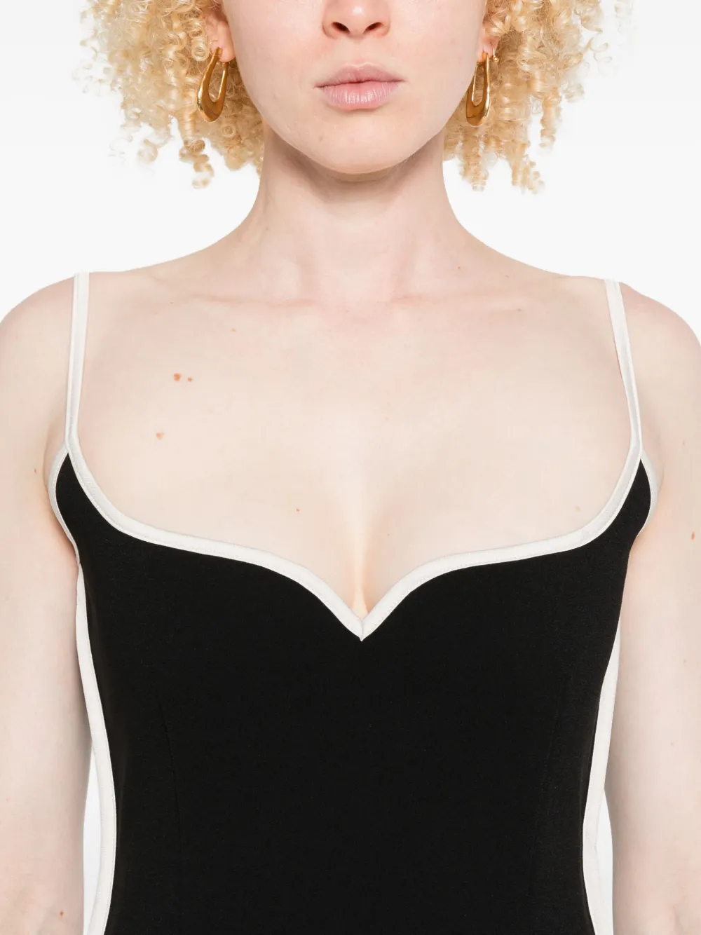 Paris Georgia Heart midi-jurk Zwart