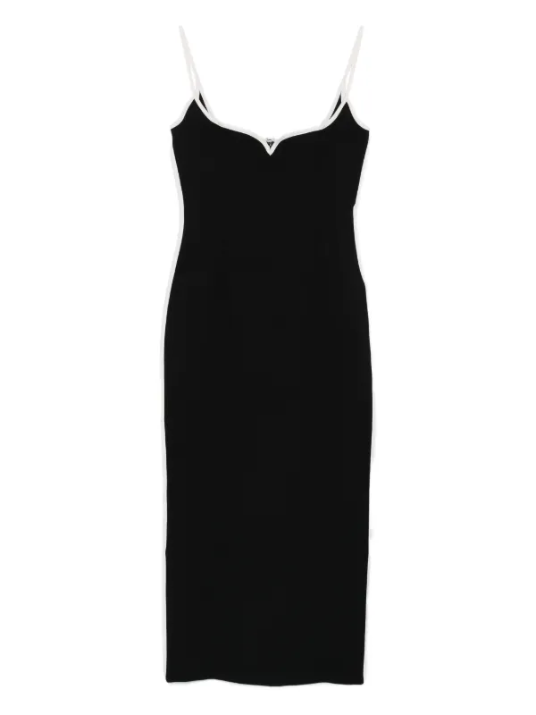 Paris Georgia Heart Midi Dress | Black | FARFETCH