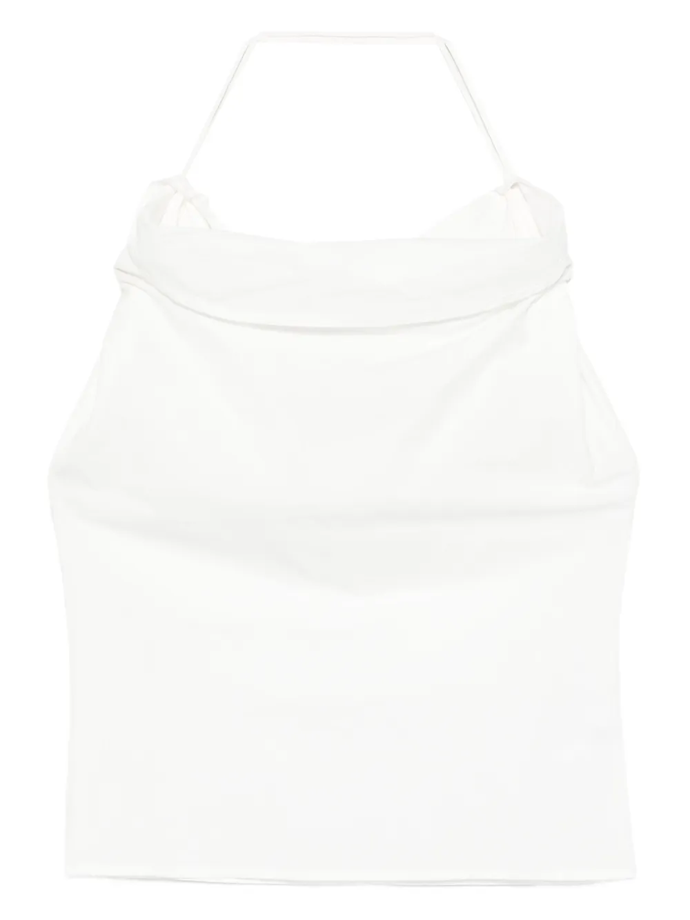 Paris Georgia Christophe halterneck draped top | White | Image 1