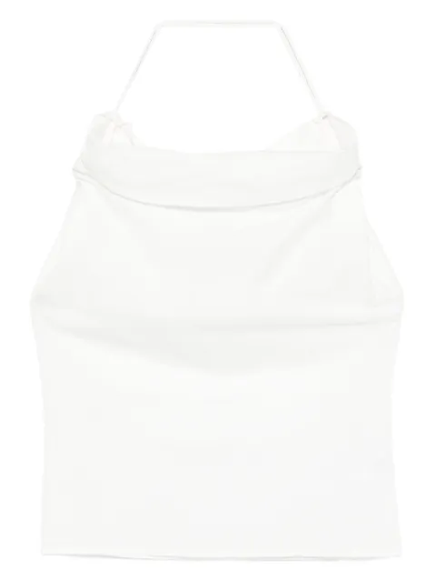 Paris Georgia Christophe halterneck draped top