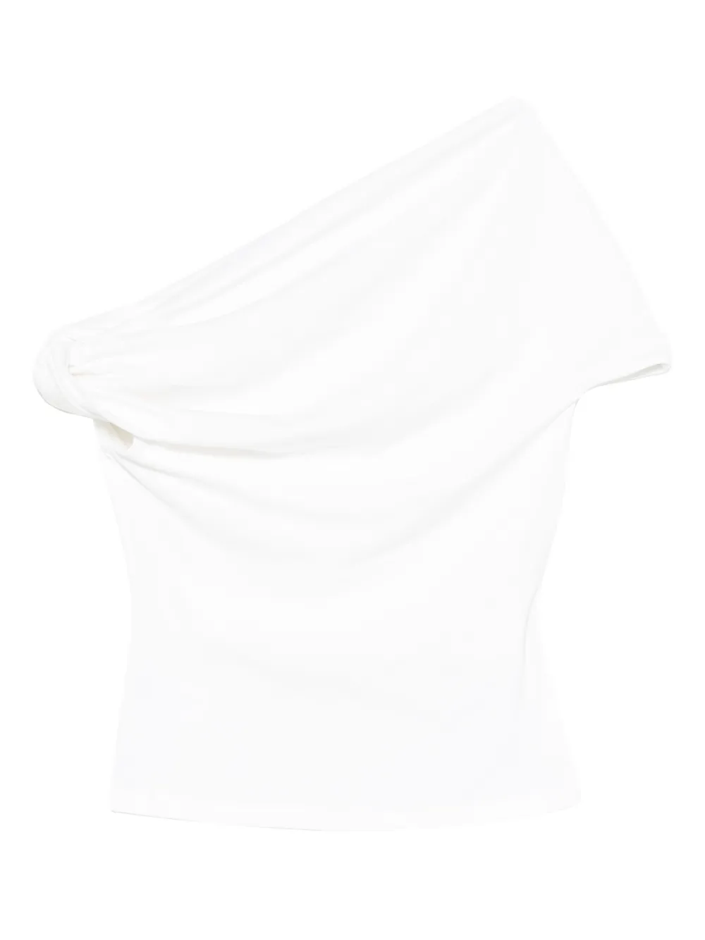 Paris Georgia Ida one-shoulder draped top | White | Image 1