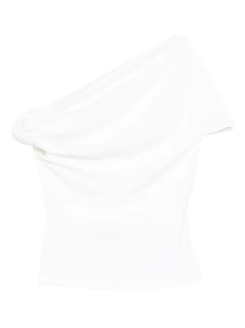 Paris Georgia Ida one-shoulder draped top