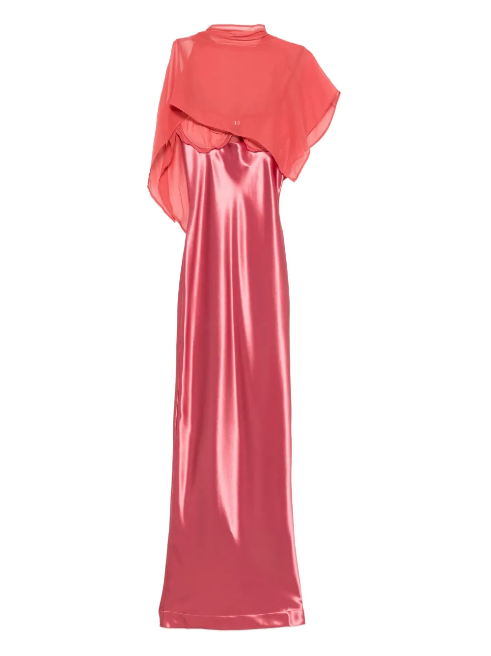 Paris Georgia Suki satin cape dress | Pink | Image 1