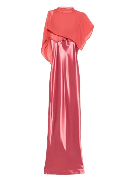 Paris Georgia Suki satin cape dress