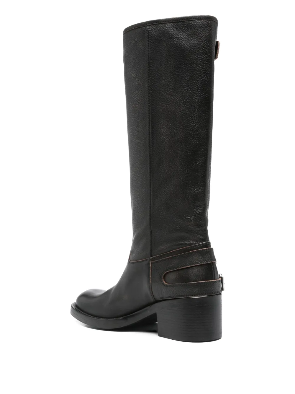 Chloé 60mm biker over-the-knee boots Black