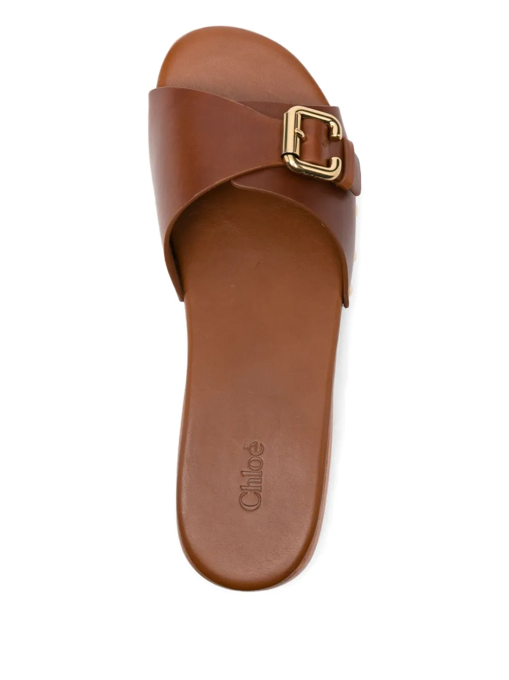 Chloé 40mm Jeanette slip-on sandals Brown