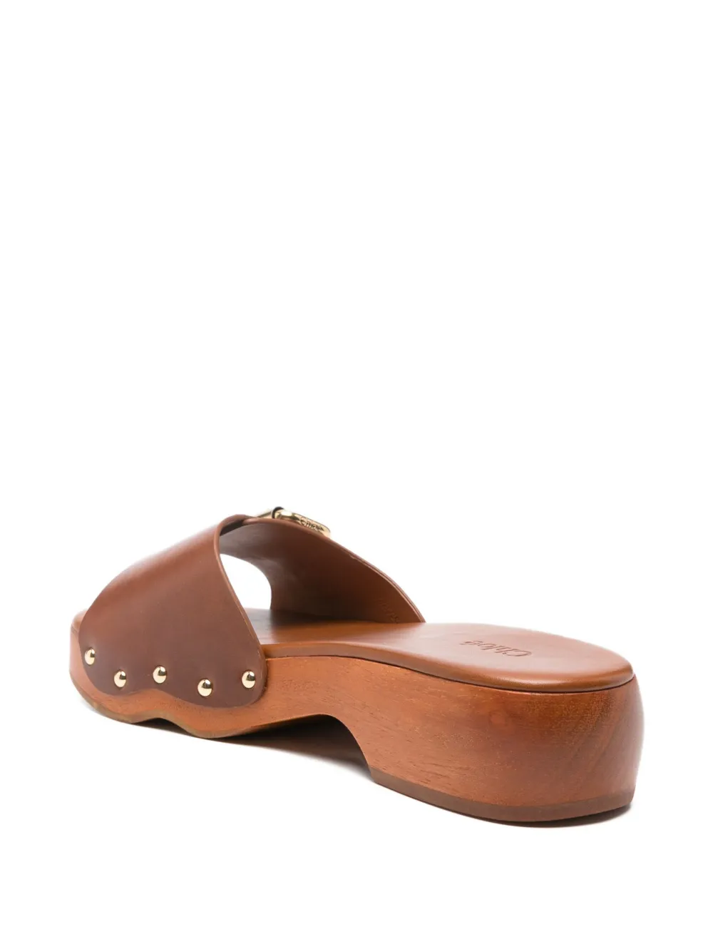 Chloé 40mm Jeanette slip-on sandals Brown