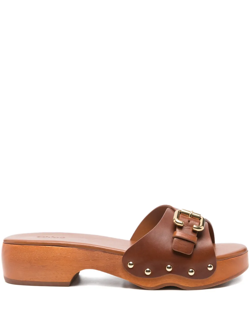 Chloé 40mm Jeanette slip-on sandals - ブラウン Chloé 40mm Jeanette slip-on sandals - ブラウン
