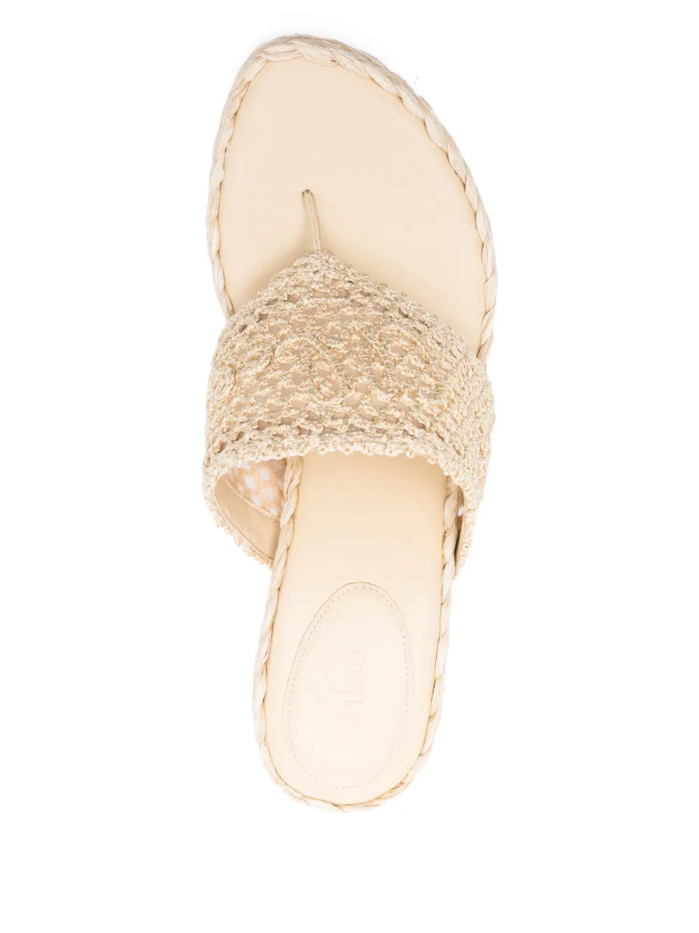 Chloé 95mm Isla sandals Beige