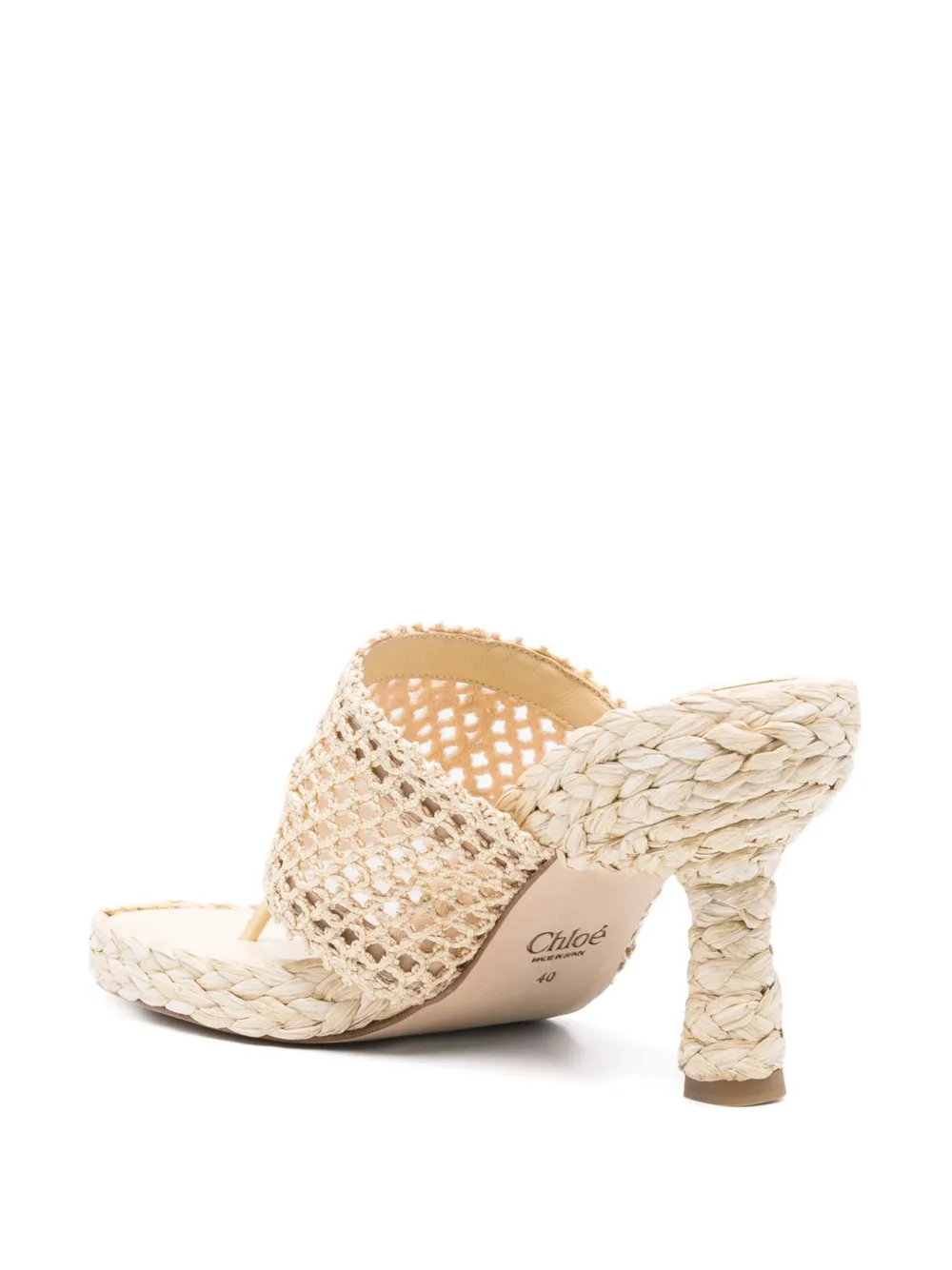 Chloé 95mm Isla sandals Neutrals