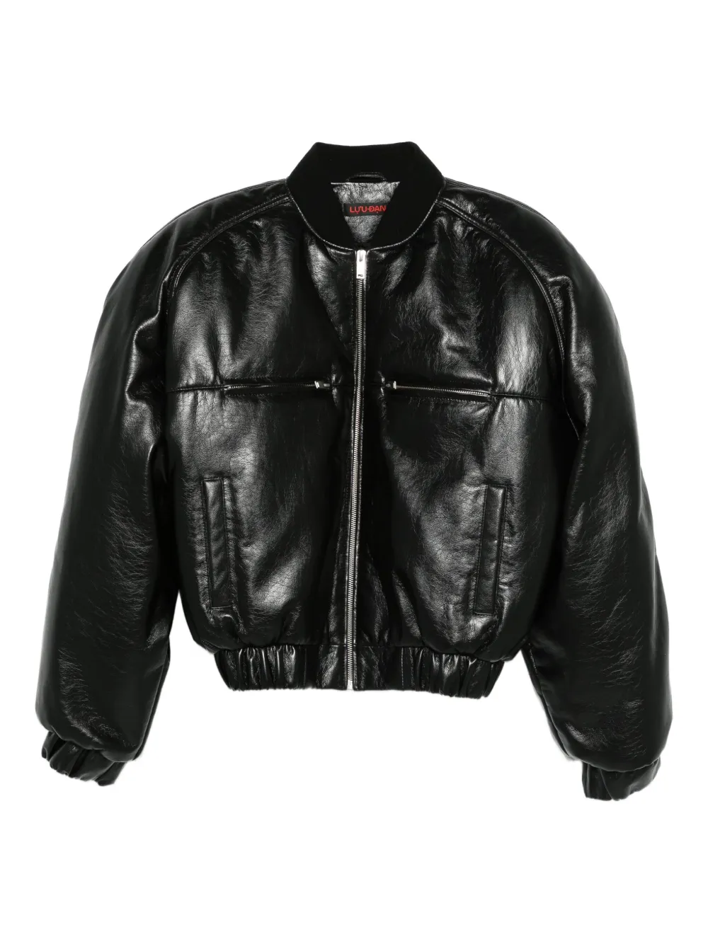 LỰU ĐẠN zip-up bomber jacket | negro | Image 1