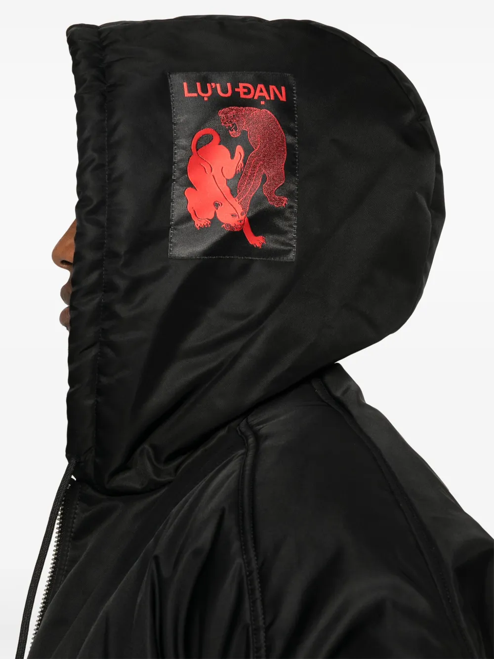Lựu Đạn Hooded Bomber Jacket In Black