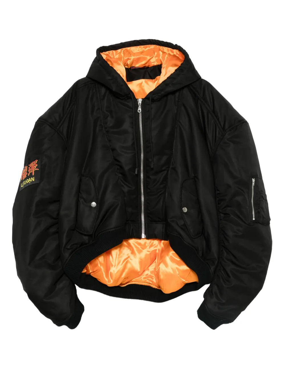 LỰU ĐẠN hooded bomber jacket | negro | Image 1
