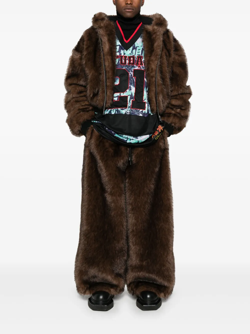 LỰU ĐẠN hooded faux-fur jacket | Hooded Jackets | Image 2