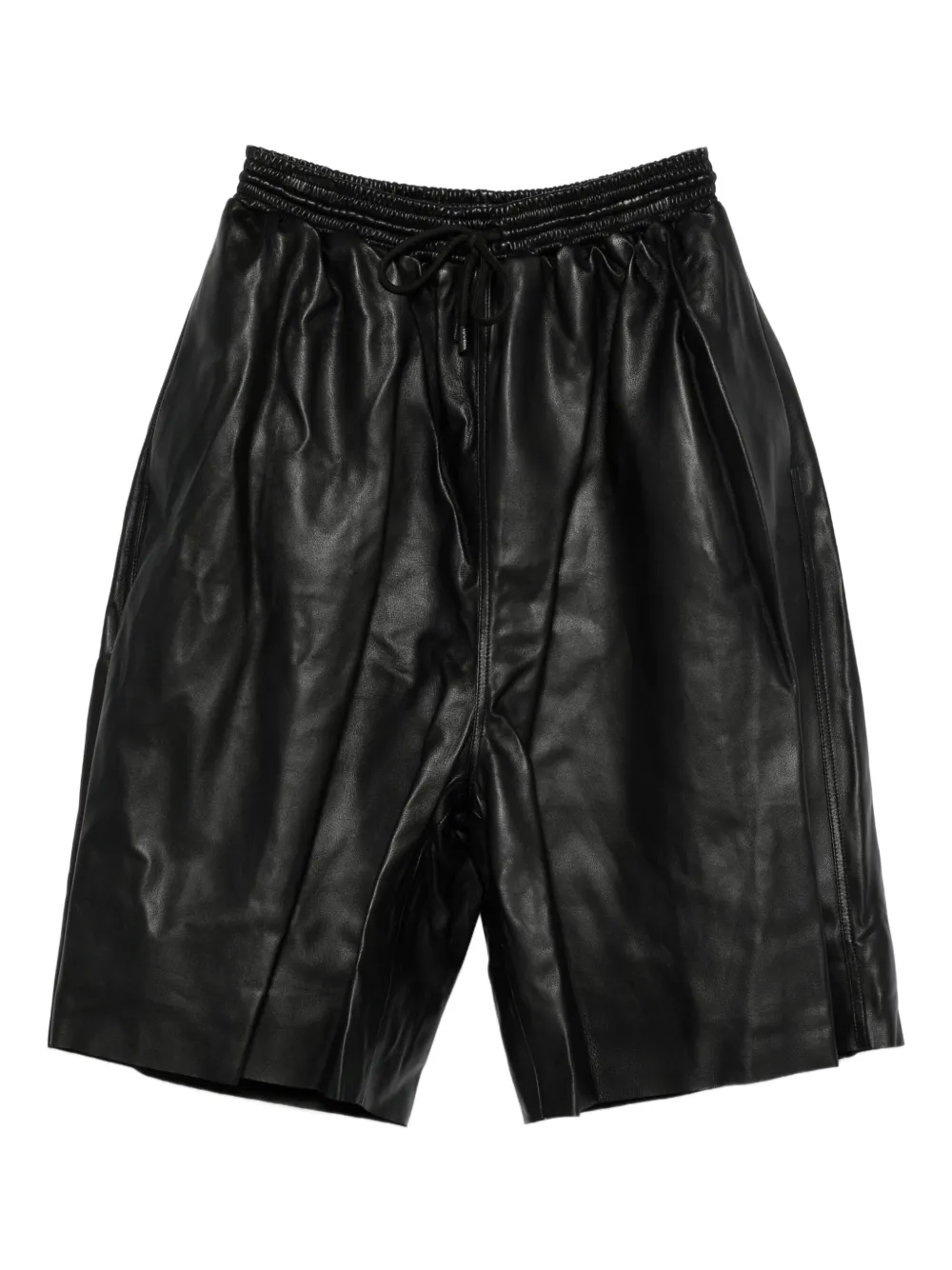 leather shorts
