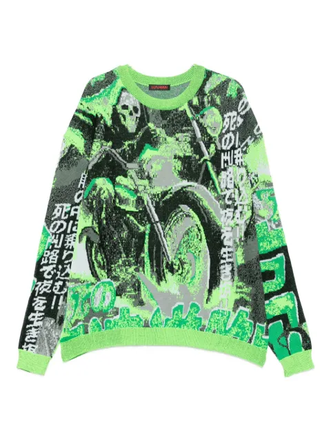 LỰU ĐẠN Grim Reaper jacquard sweater