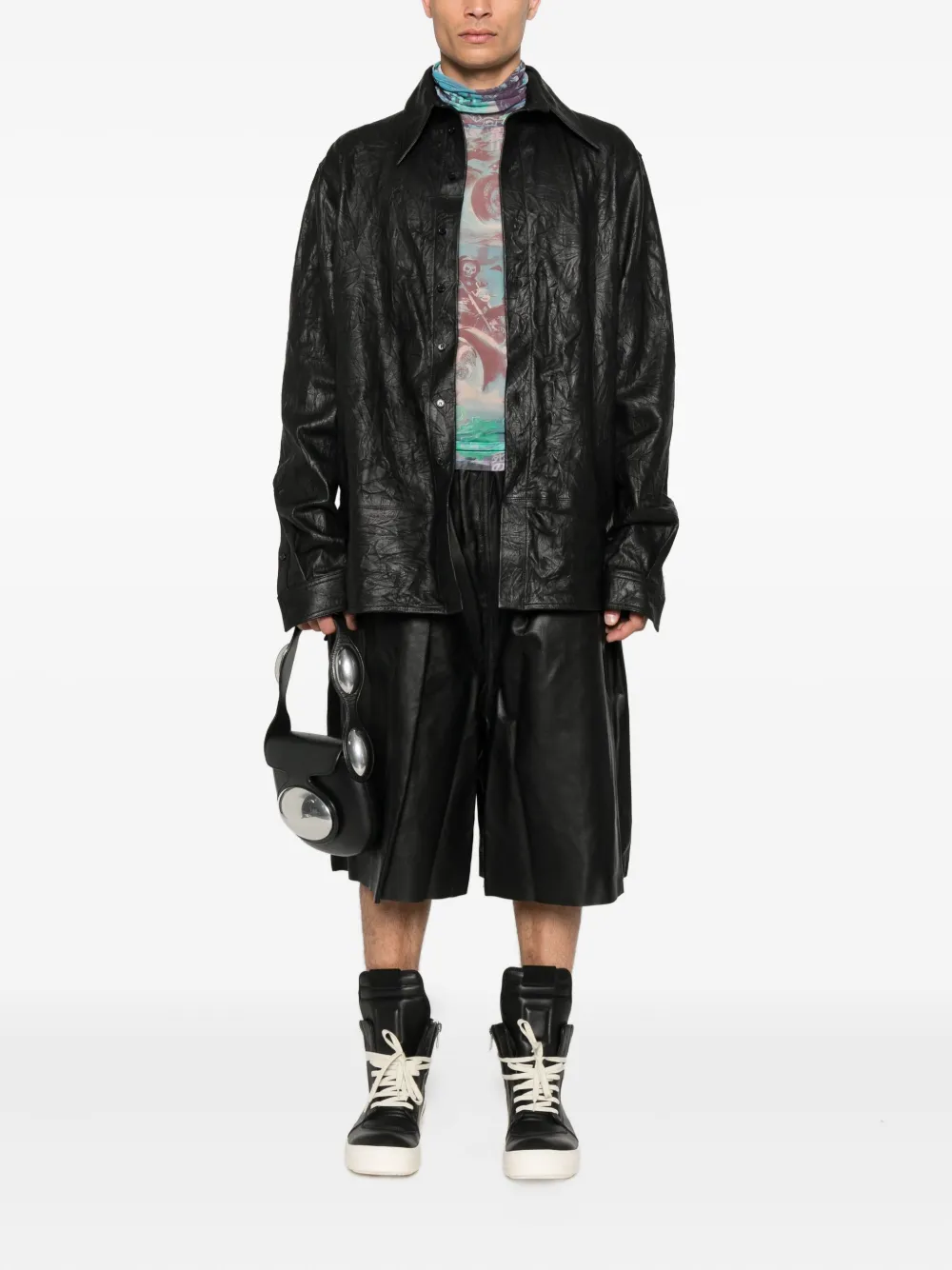 LỰU ĐẠN Ghost Riders mesh top - Groen