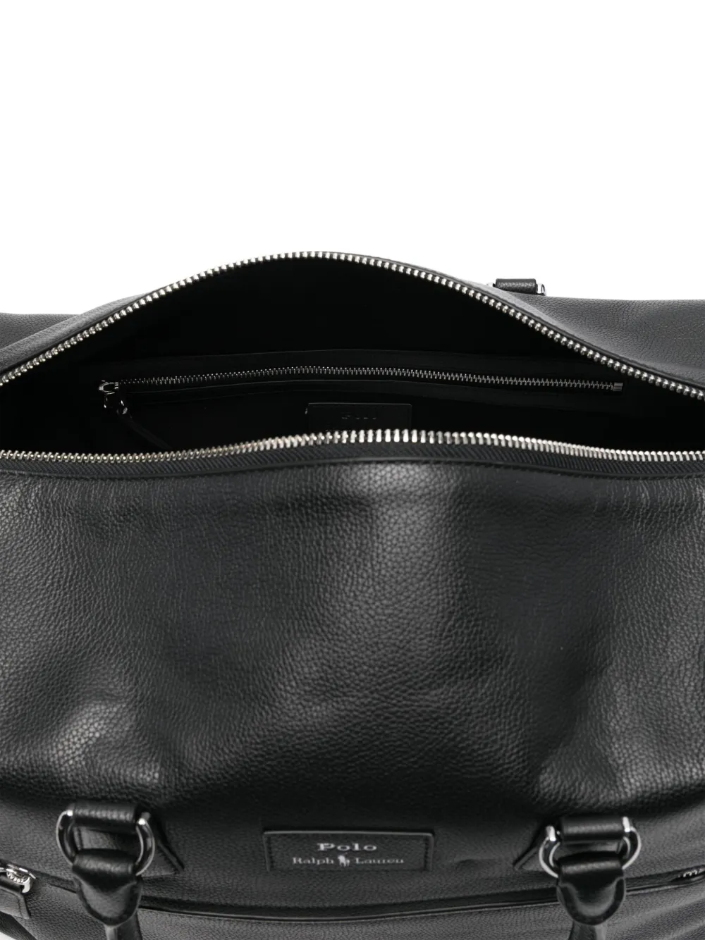 Polo Ralph Lauren Leren duffeltas Zwart