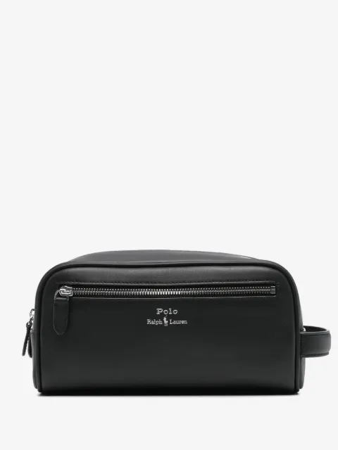 Polo Ralph Lauren leather wash bag