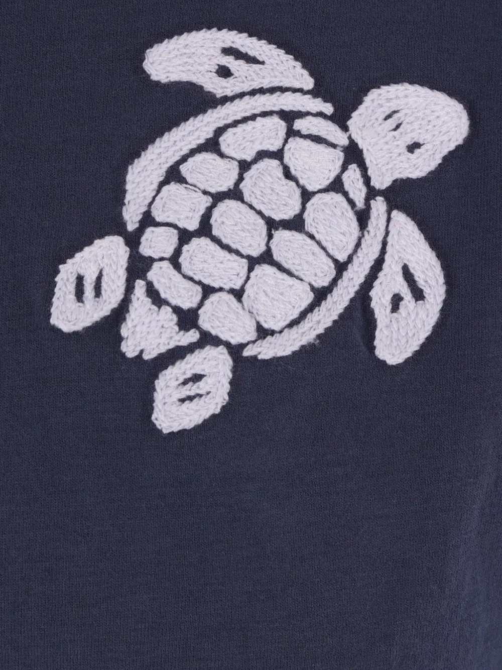 Vilebrequin T-shirt met geborduurde schildpad Blauw