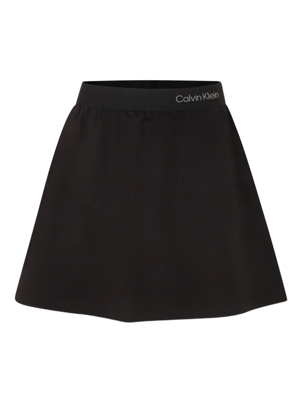 Calvin Klein Kids logo-waistband skirt Zwart