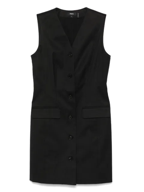 Theory blazer-style sleeveless mini dress