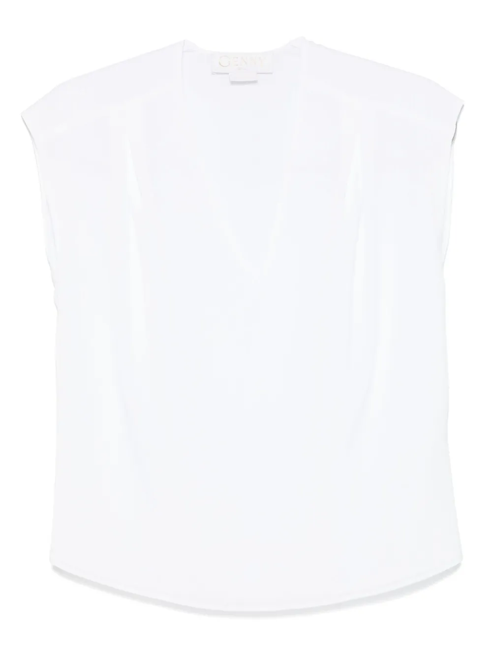 GENNY CAP-SLEEVE BLOUSE 