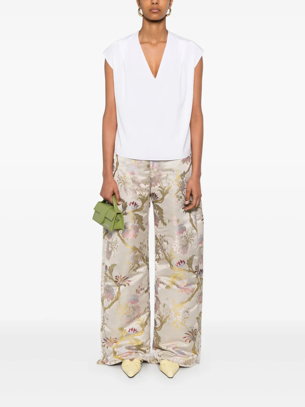 Genny Blouse met kapmouwen - Wit