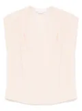 Genny cap-sleeve blouse - Pink