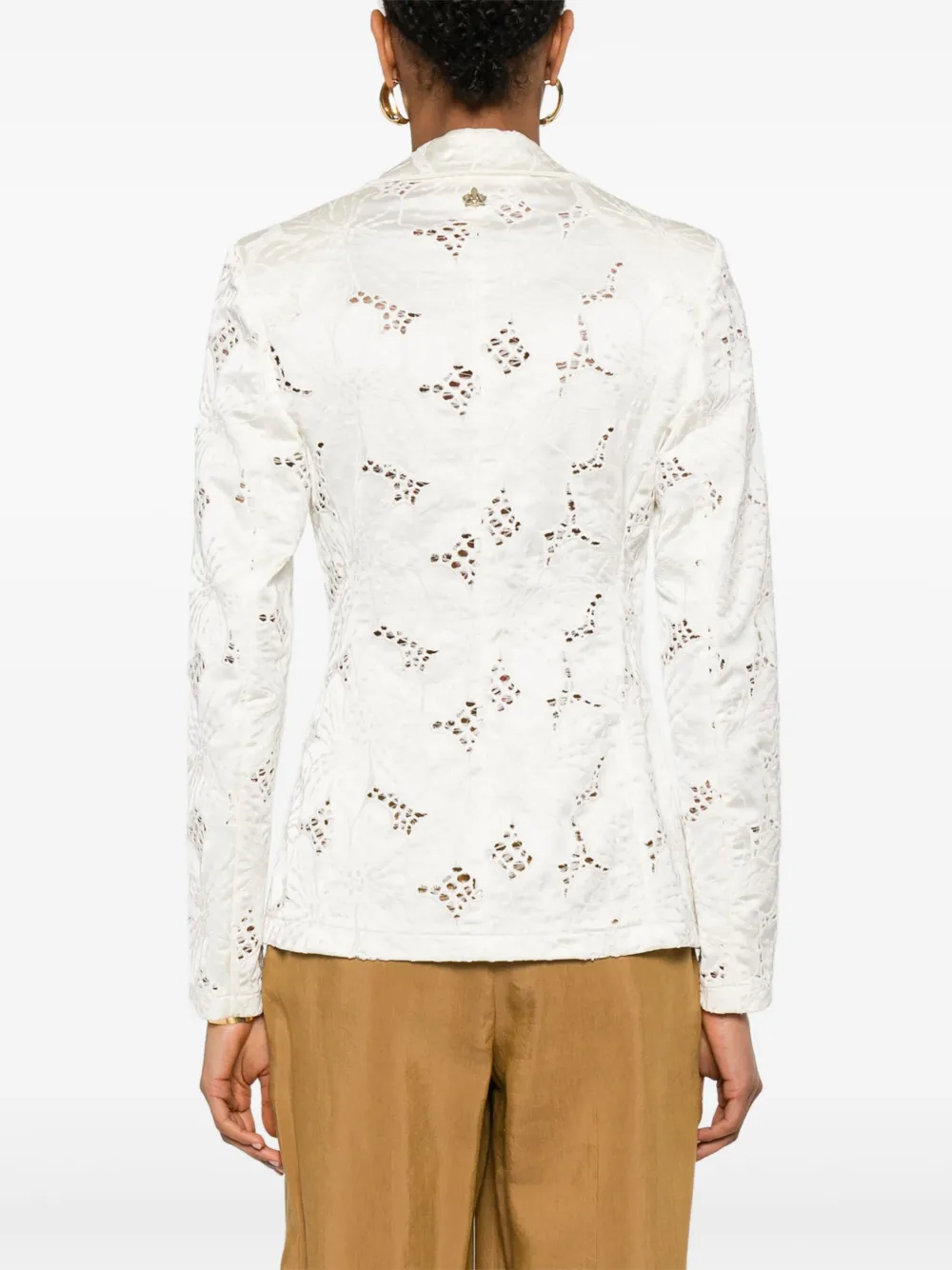 GENNY FLORAL-EMBROIDERED BLAZER