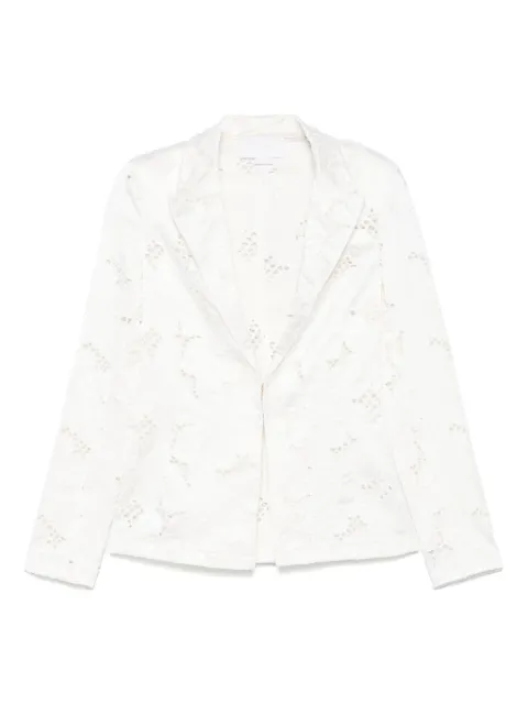 Genny floral-embroidered blazer