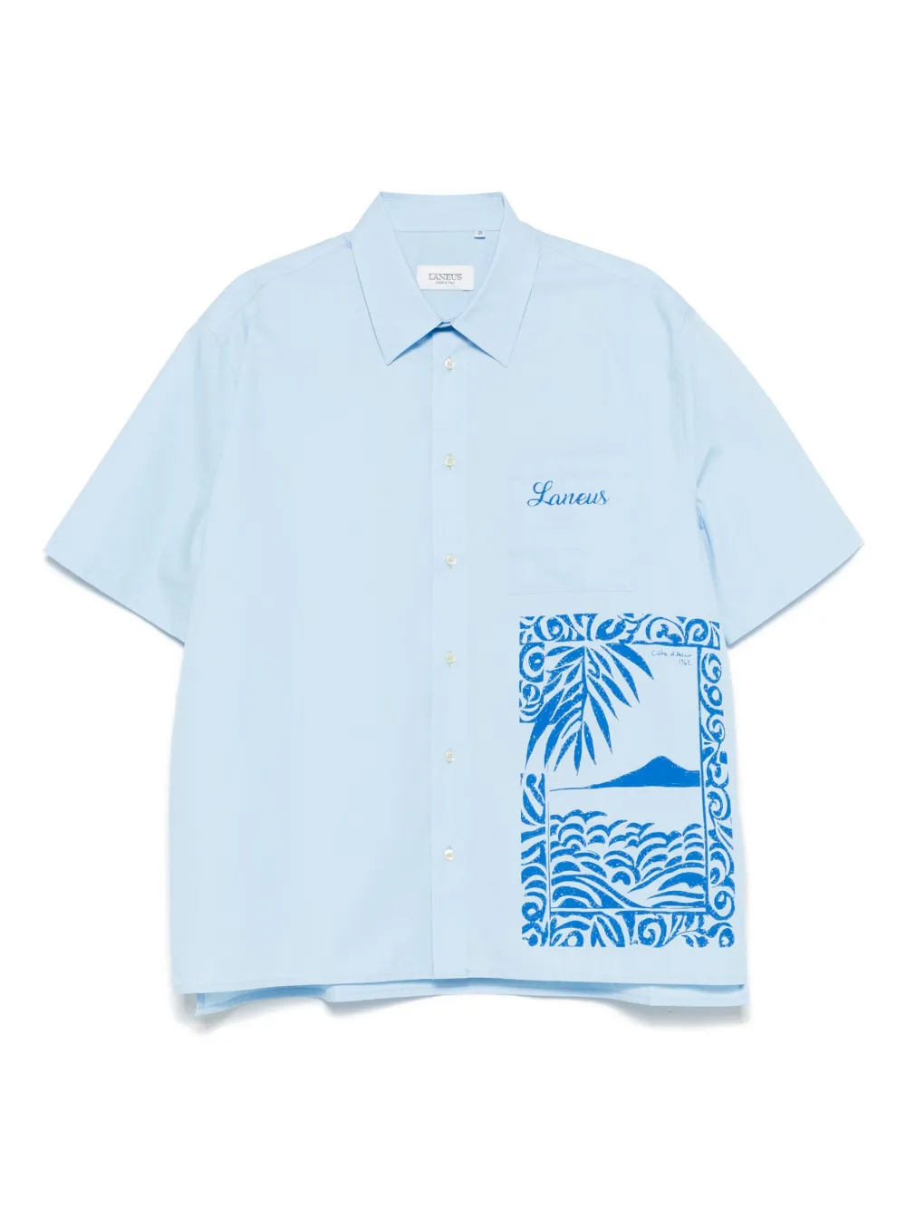 Laneus camisa con logo estampado | azul | Image 1