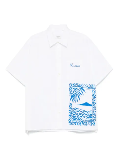 Laneus camisa con logo estampado