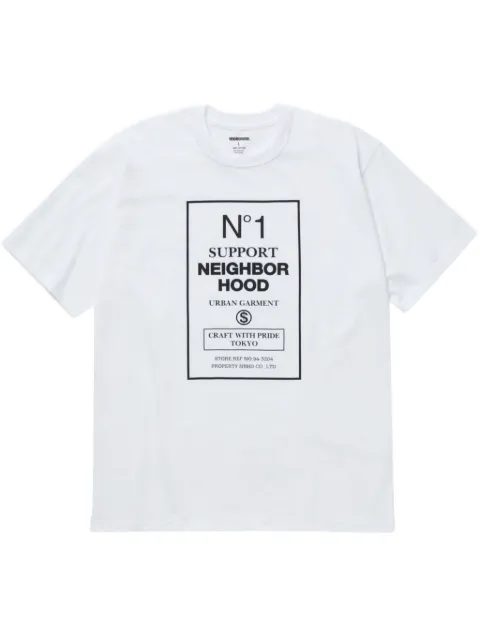 Neighborhood graphic print t-shirt 