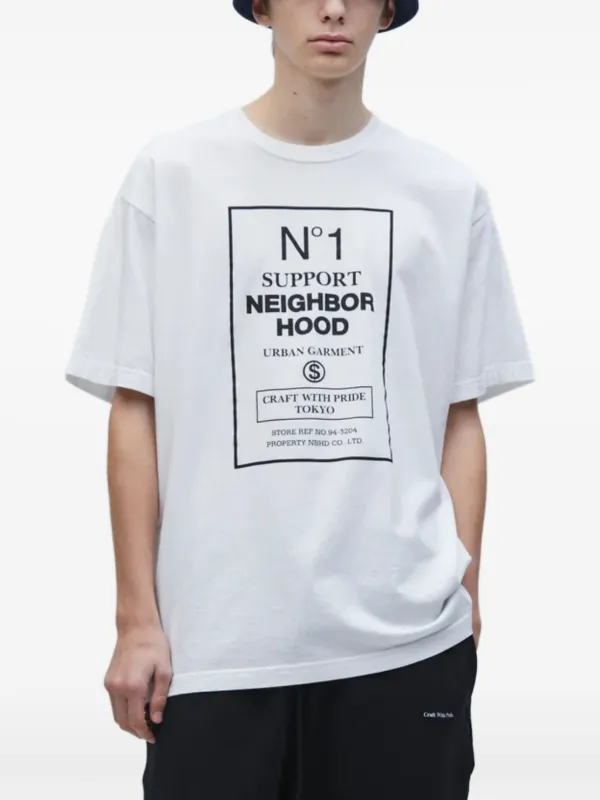 NEIGHBORHOOD® ホワイト Tシャツ XLコットン Neighborhood グラフィック Tシャツ | ホワイト | FARFETCH JP