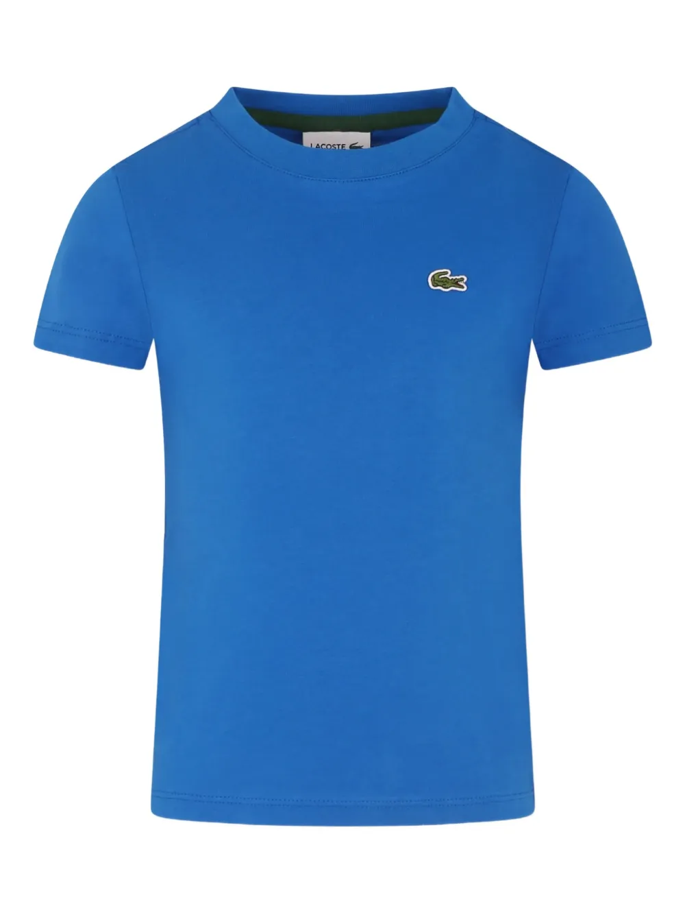 Lacoste Kids T-shirt met logopatch Blauw
