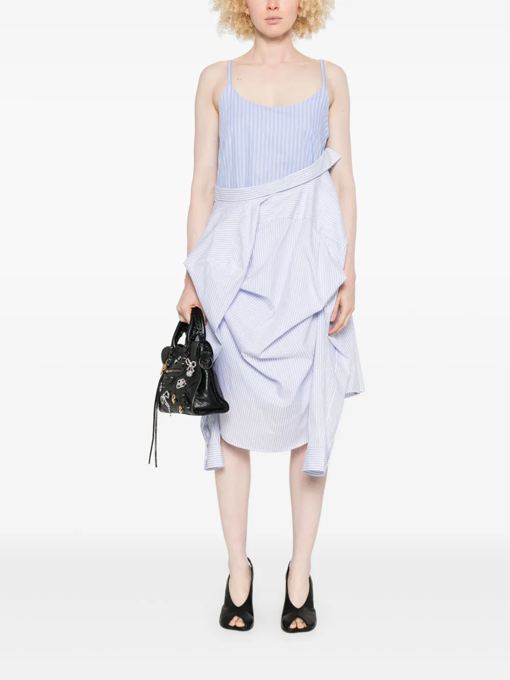 Charles Jeffrey Loverboy Hug cotton dress - Blauw