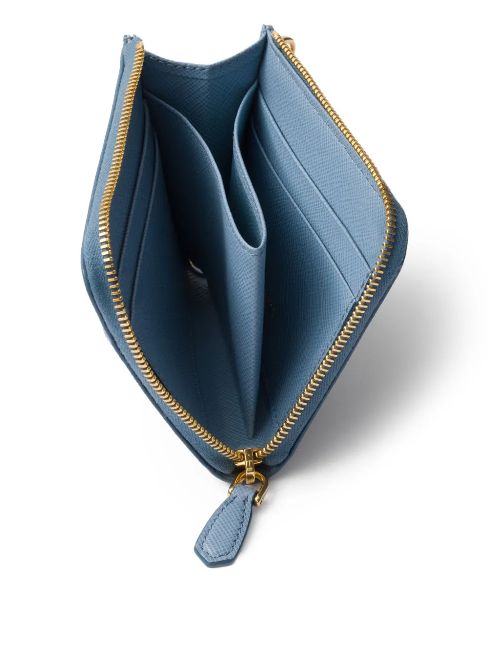 Prada Portemonnee van saffiano leer Blauw