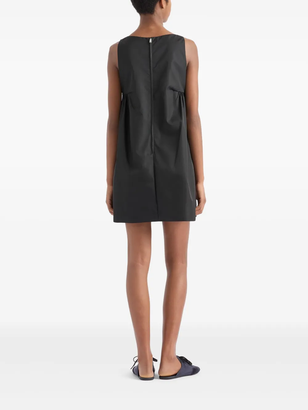 Prada Mini-jurk met logo Zwart