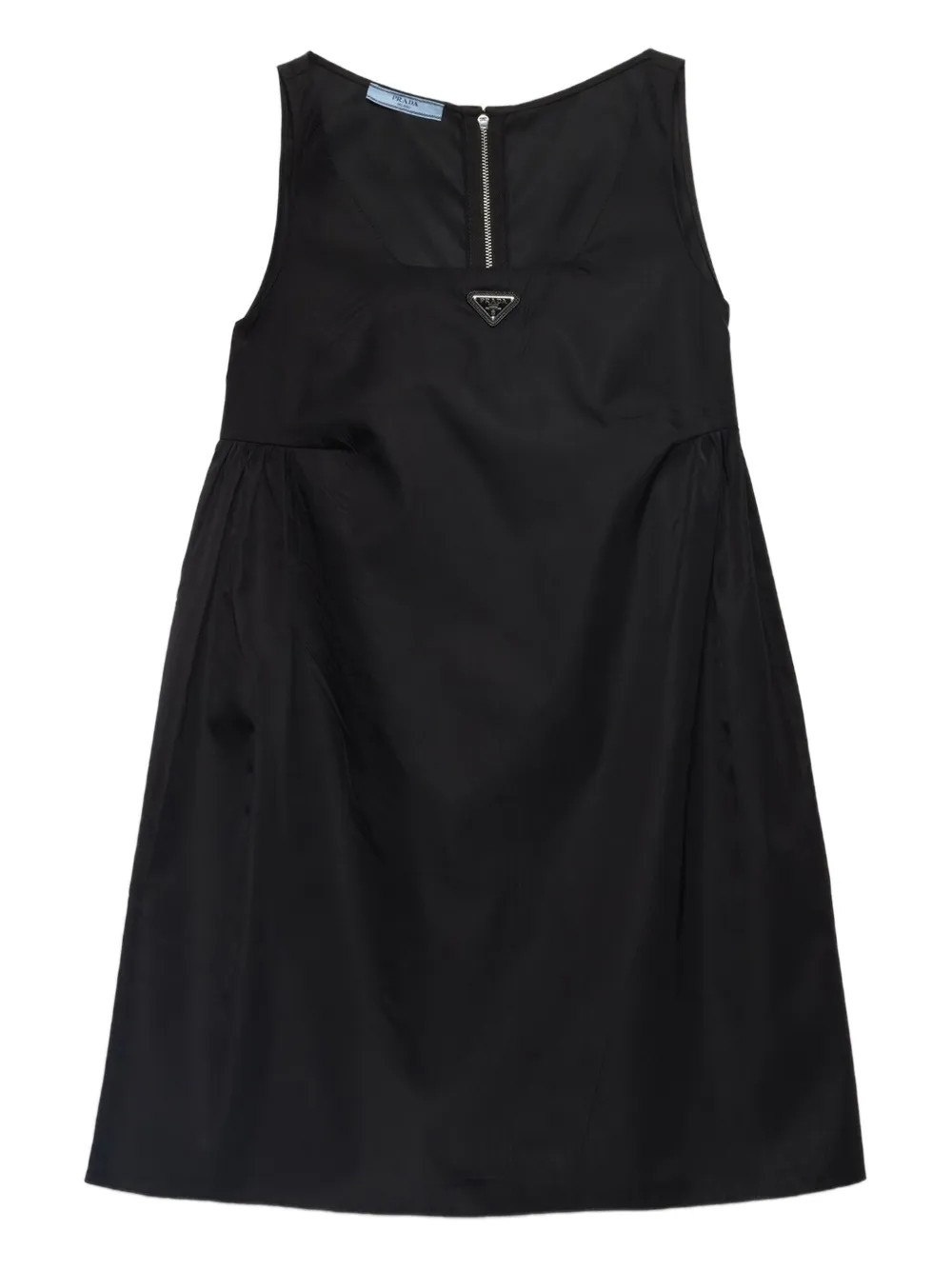 Prada vestido corto con logo triangular | negro | Image 1
