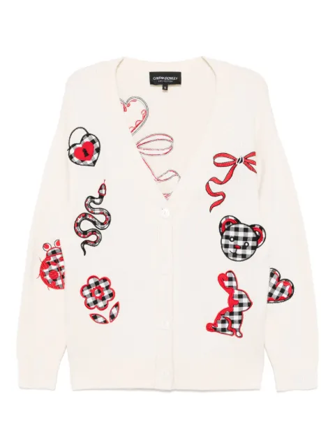 Cynthia Rowley playful patchwork cardigan