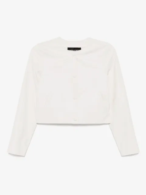 Cynthia Rowley veste en cuir Downtown à coupe crop